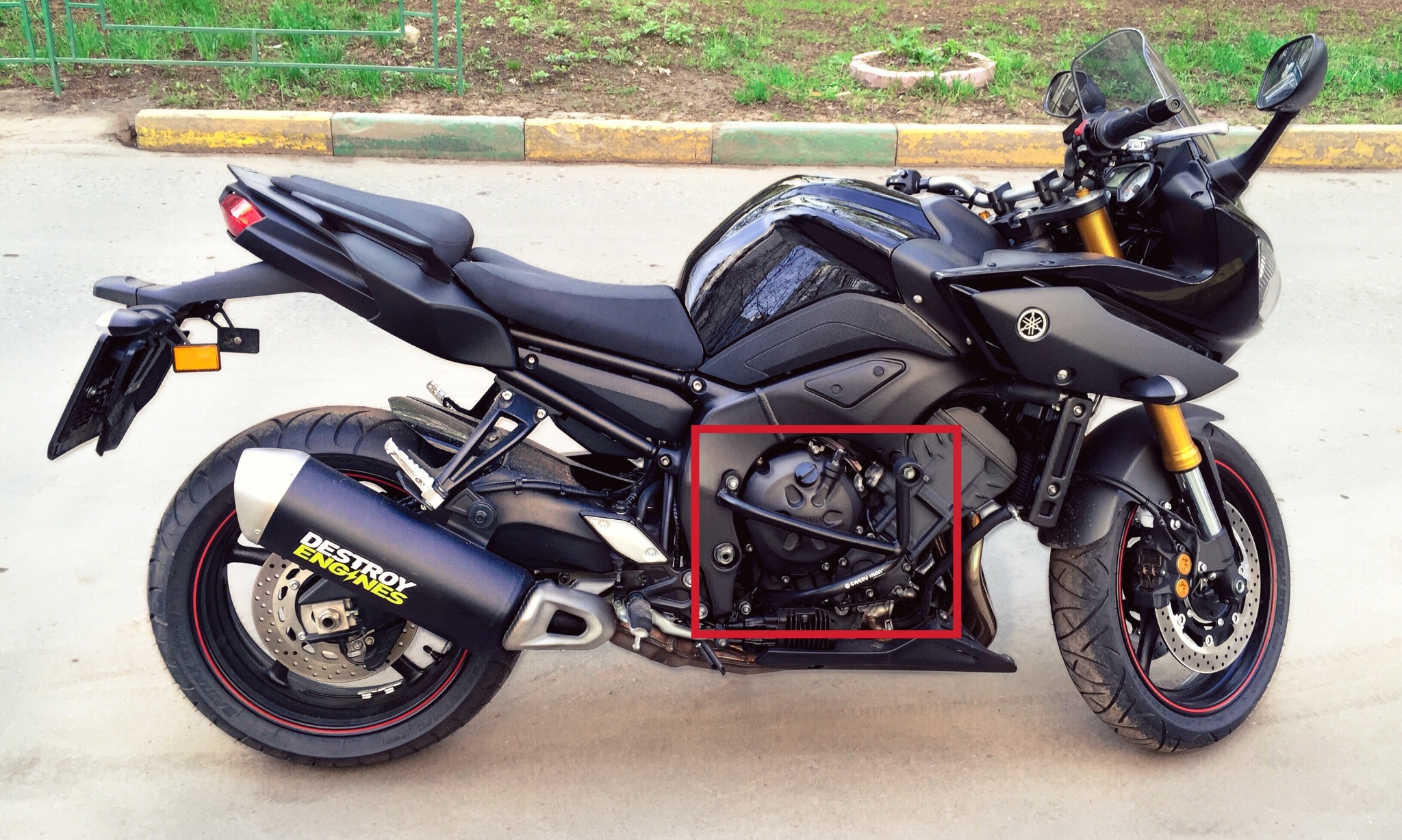 Yamaha FZ 1000 стант